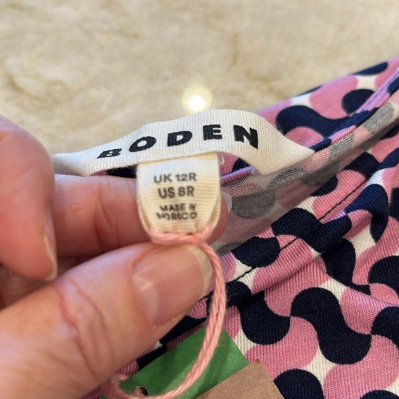 NEW Boden | Amelie Long Sleeve Dress | Sherbert Terrace Swirl | 8R | NWT‎ - Picture 9 of 16